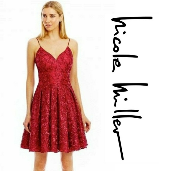 Dark Red Cocktail Dress